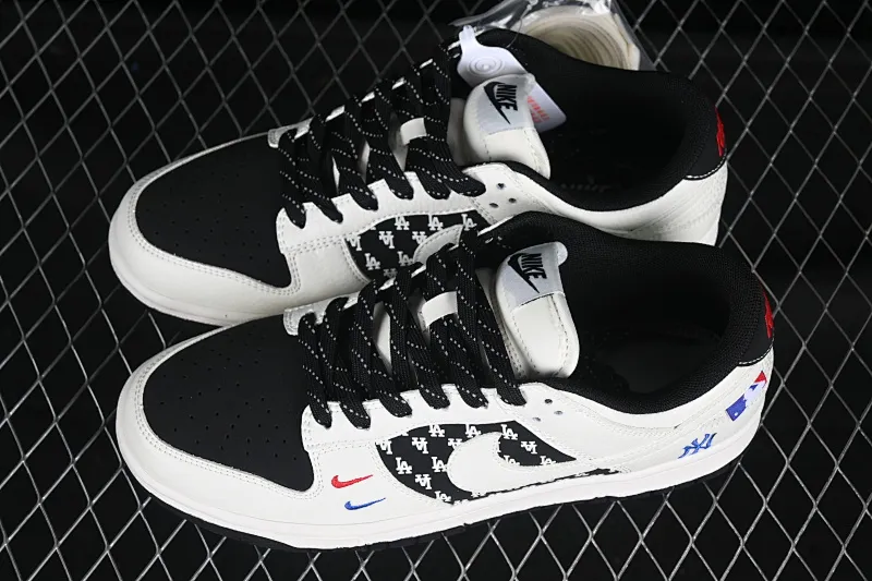 All categories Nk SB Dunk Series Nk SB Dunk Low High-end customized low-top sneakers Nike SB Dunk Low MLB joint brand barrage white hook Anniversary high-end customized low-top casual sneakers CS1688-101